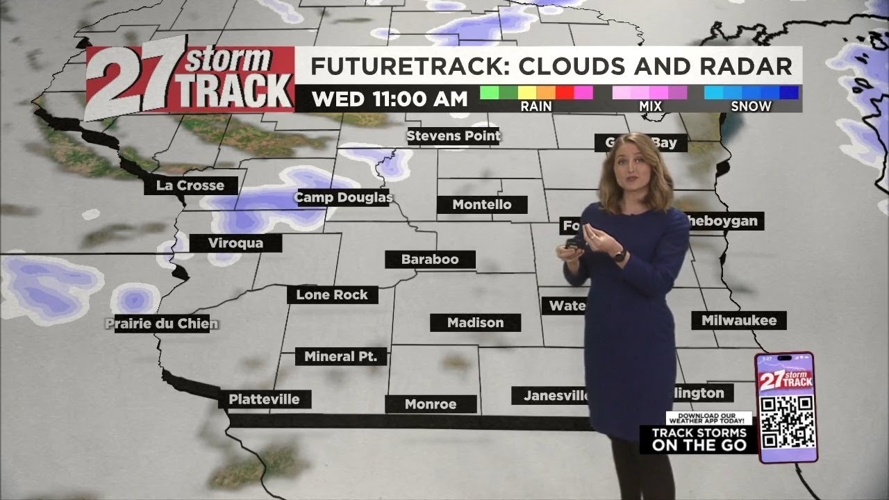 Tracking next cold front, chance of snow - YouTube