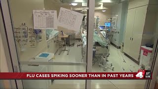 Flu cases spike early in 2025