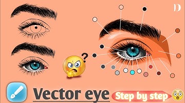 Vector eye tutorial step by step | Infinity design | @dinesh_illustrator