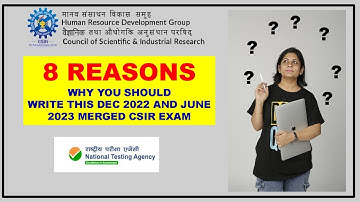 💥📢✔8 reasons why you should write this CSIR UGC NET DEC 2022 AND JUNE 2023 Merged Exam Cycle!!