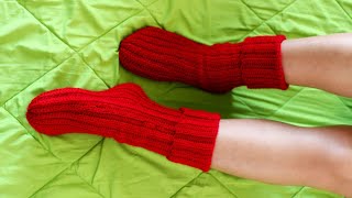 Crochet Tube Socks  Long socks made Easy