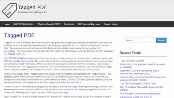 Introduction to PDF 508 Tutorials