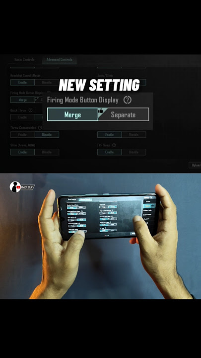 Bgmi Pubg Mobile new setting Firing Mode Button Display guide #shorts