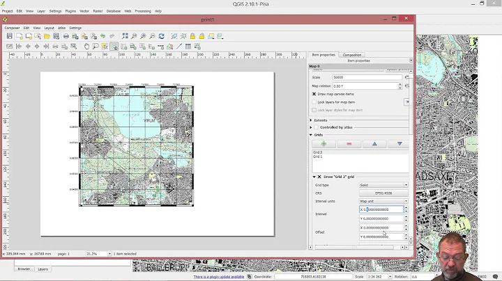 how to add coordinate grids to maps i QGIS