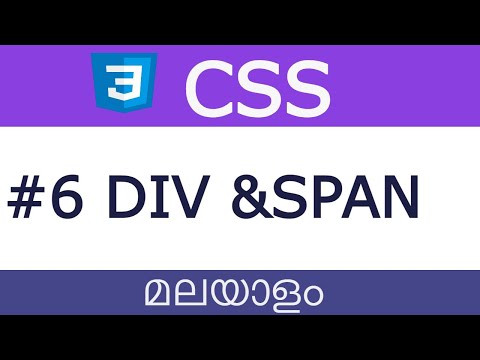 Part 6 | CSS Malayalam Tutorial   | Div & Span