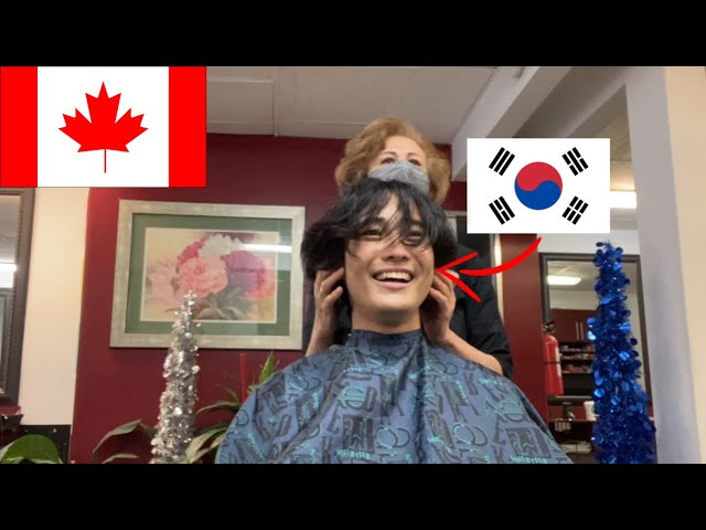 Korean Guy went to Canadian Hair Salon for the first time class=