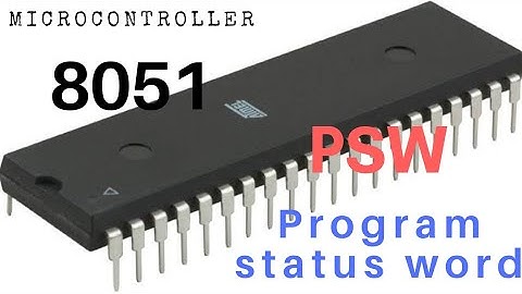 8051 microcontroller: Program Status Word (PSW) Flag Register