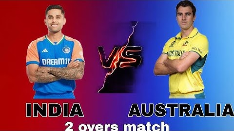 India vs Australia two overs match part 1 | the toughest rivalry between india and australia