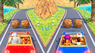 Mario Party Superstars Minigames - Daisy Vs Donkey Kong Vs Waluigi Vs Wario (Master CPU)