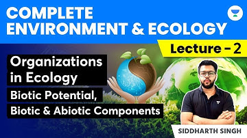 L2: Environment & Ecology | Organizations in Ecology, Biotic Potential, Biotic & Abiotic Components