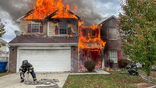 Family of 9 displaced in house fire