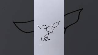 Easy Dog Drawing || #shorts #art #youtubeshorts #trending #viral
