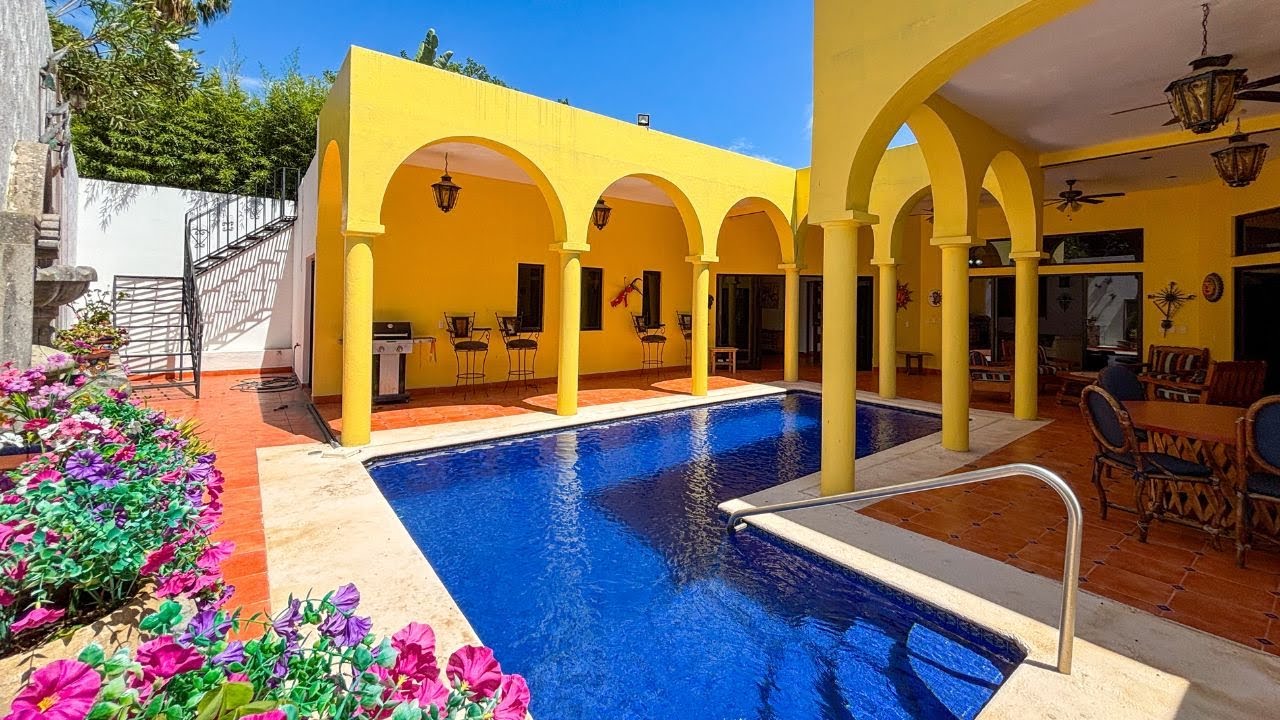 Beautiful Mexican home in Ajijic village for sale, lake Chapala, Mexico,  $639,000 USD