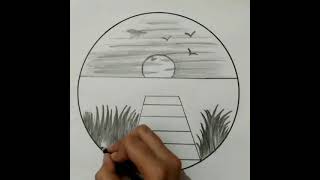 easy circle drawing shorts YouTubeShorts shortvideo viralvideo drawings ytshorts easydrawings