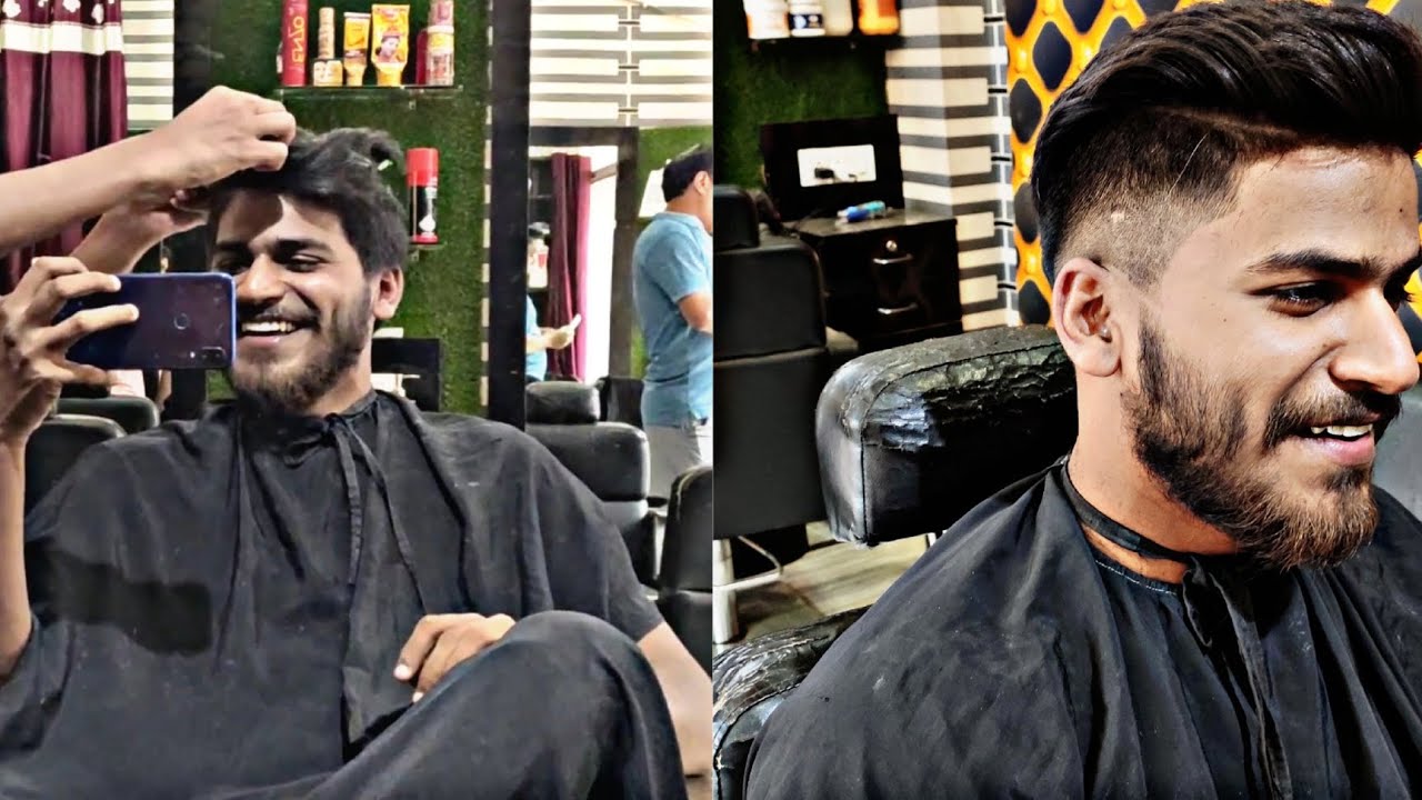 Hair cutting kya mast hair style bnaya viral youtube viralvideo 