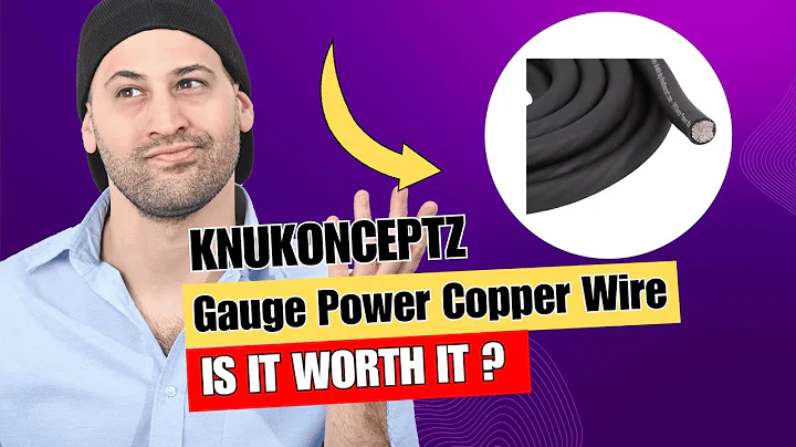 KnuKonceptz Kolossus Flex Kable OFC 4 Gauge Power Wire Copper Cable Black (25 ft) 4 AWG
