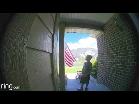 Ring Captures Boy Reciting Pledge of Allegiance - Ring Captures Boy Reciting Pledge of Allegiance