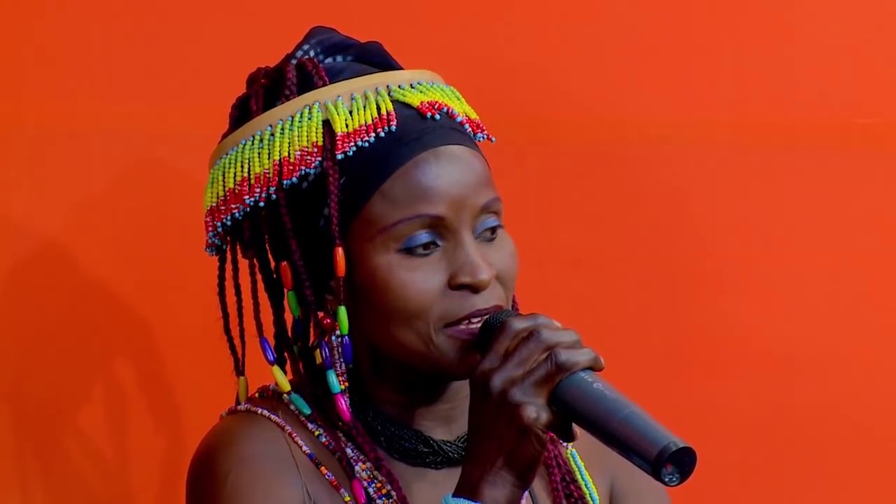 Groupe Fogny avec Marie Sané à l'émission Jamora RTF