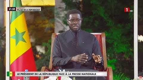 DIRECT PALAIS - Le Président Bassirou Diomaye Faye face à la presse