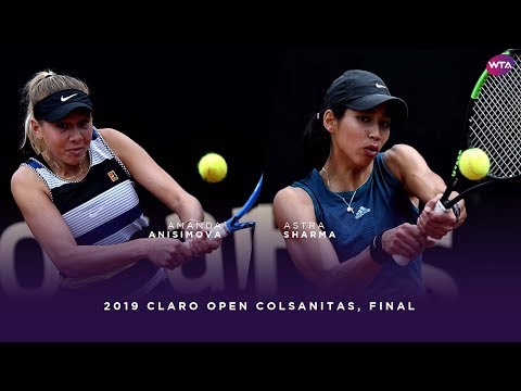 Amanda Anisimova vs. Astra Sharma | 2019 Claro Open Colsanitas Final | WTA Highlights
