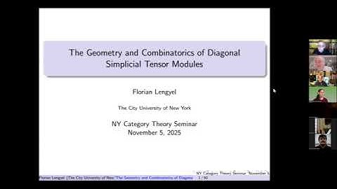 Florian Lengyel --- The Geometry and Combinatorics of Diagonal Simplicial Tensor Modules
