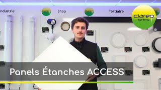 Dalle LED étanche 60x60 30mm 30W 130lm/W IP65 Hors Transfo CLAREO V1