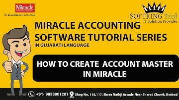 How To Create  Account Master in Miracle Accounting Software