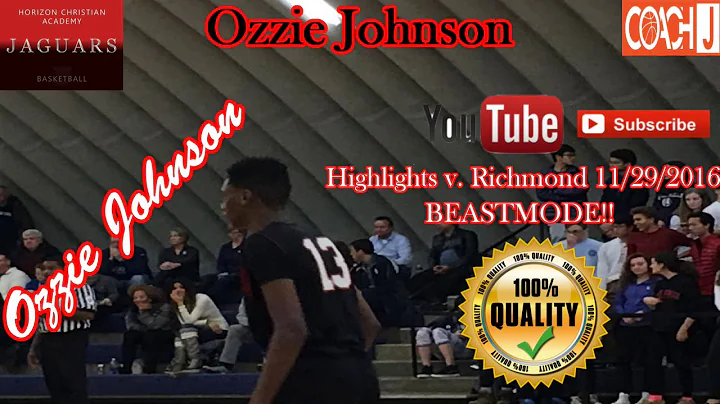 Ozzie Johnson Highlights v  Richmond