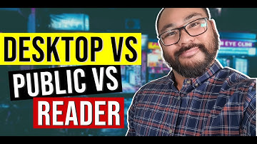Tableau Desktop vs Public vs Reader