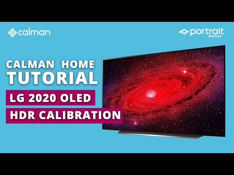 LG 2020 OLED HDR Calibration with Calman Home for LG