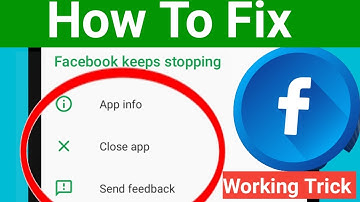 Facebook Keeps Stopping On Android | Facebook Keeps Stopping Problem Solved In Hindi
