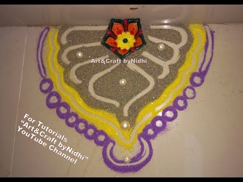 Diwali Festivel Home Decoration- Easy DIY Rangoli Design Tutorial for ...