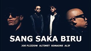 Joe Flizzow, Altimet, SonaOne & Alif - Sang Saka Biru (Lyrics Video) [OST Polis Evo 2]