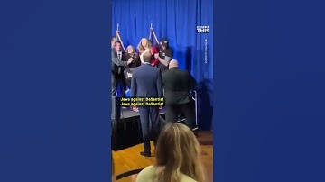 FL Gov. Ron DeSantis Interrupted by Protesters in New Hampshire