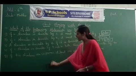 STD 6 CBSE | MATHS LEC 19 | S P SCHOOL SURENDRANAGAR