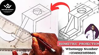 How to Reproduce an Isometric Projection Step by Step | Easy Technical Drawing Guide