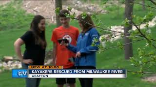 3 men in Grafton kayak incident rescued after being trapped on island