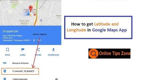 How to check latitude and longitude in Google Maps App