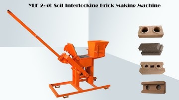 YLF 2-40 manual soil interlocking brick making machine