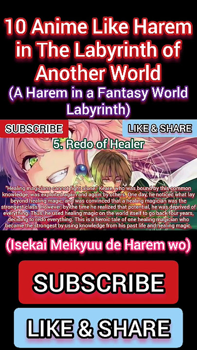 Top 5 Anime Like Harem In The Labyrinth Of Another World / Isekai Meikyuu  De Harem Wo 