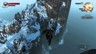 Witcher 3: Jumping off a mountain