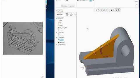 Creo Tutorial #3 (3D modelling)