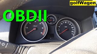 Opel Zafira B OBD location