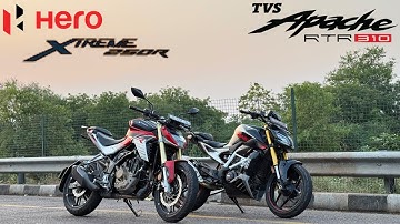 2025 Xtreme 250R vs TVS Apache RTR 310 || Drag Race || Unexpected Result baba 🤔