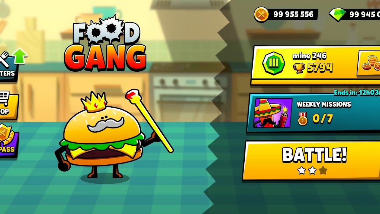 Food Gang | new King Character Unlocked and Max Level Upgrade gameplay ...