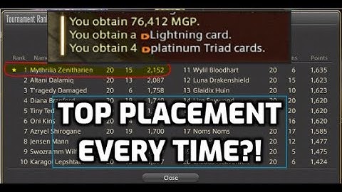 How To Win at Triple Triad Tournaments in FFXIV - Comprehensive Tournament Guide