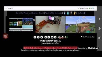 Up to faster 89 parison