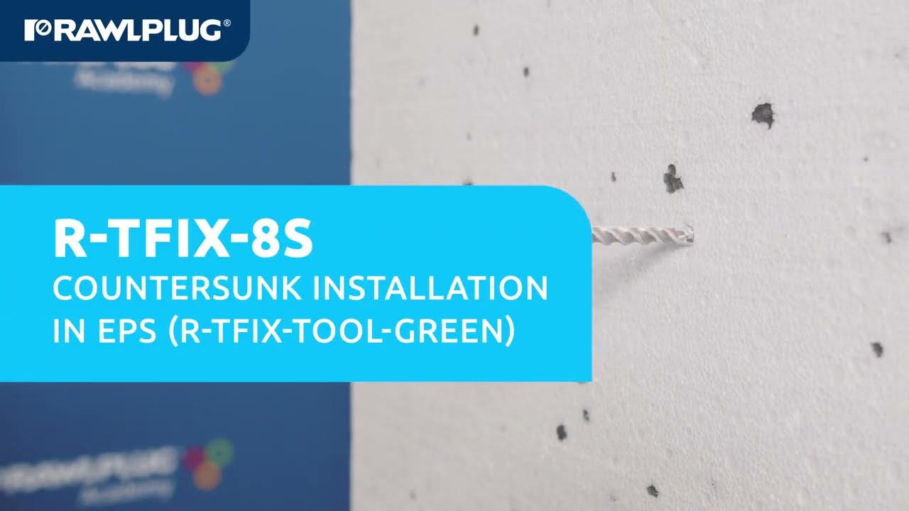 R-TFIX-8S: countersunk installation in EPS (R-TFIX TOOL GREEN)