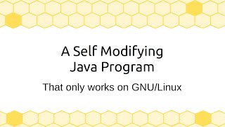 A Self-Modifying Java program