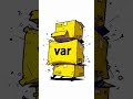 JavaScript var vs let vs const | JS Interview Question #javascript  #frontend #shorts #webdeveloper.